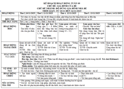 KHGD tuần 9 năm 2025 2026