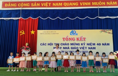 Kết quả hội thi chào mừng kỷ niệm 40 năm ngày nhà giáo Việt Nam 20/11/1982- 20/11/2022